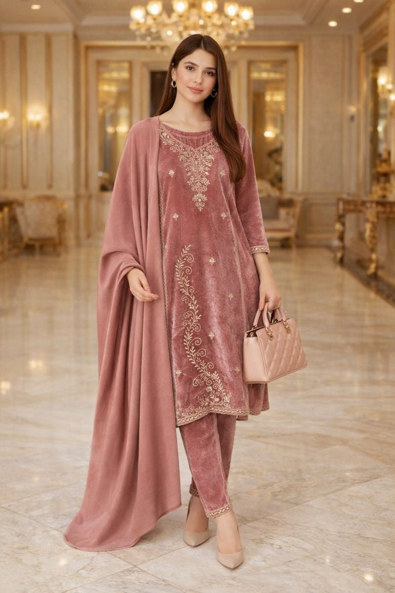 velvet suit free size till to 2xl