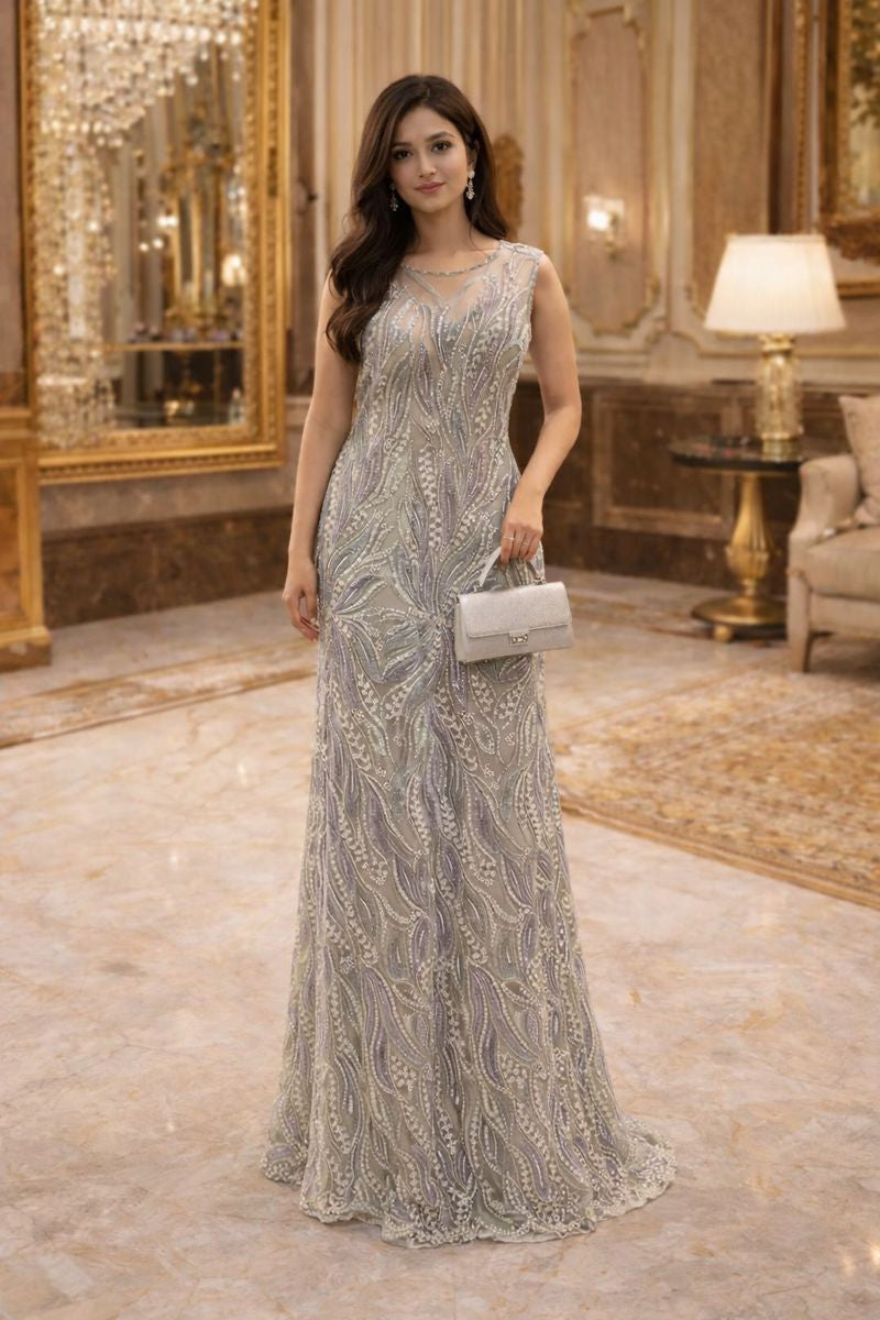 GOWN  DRESS FREE SIZE TILL TO XL