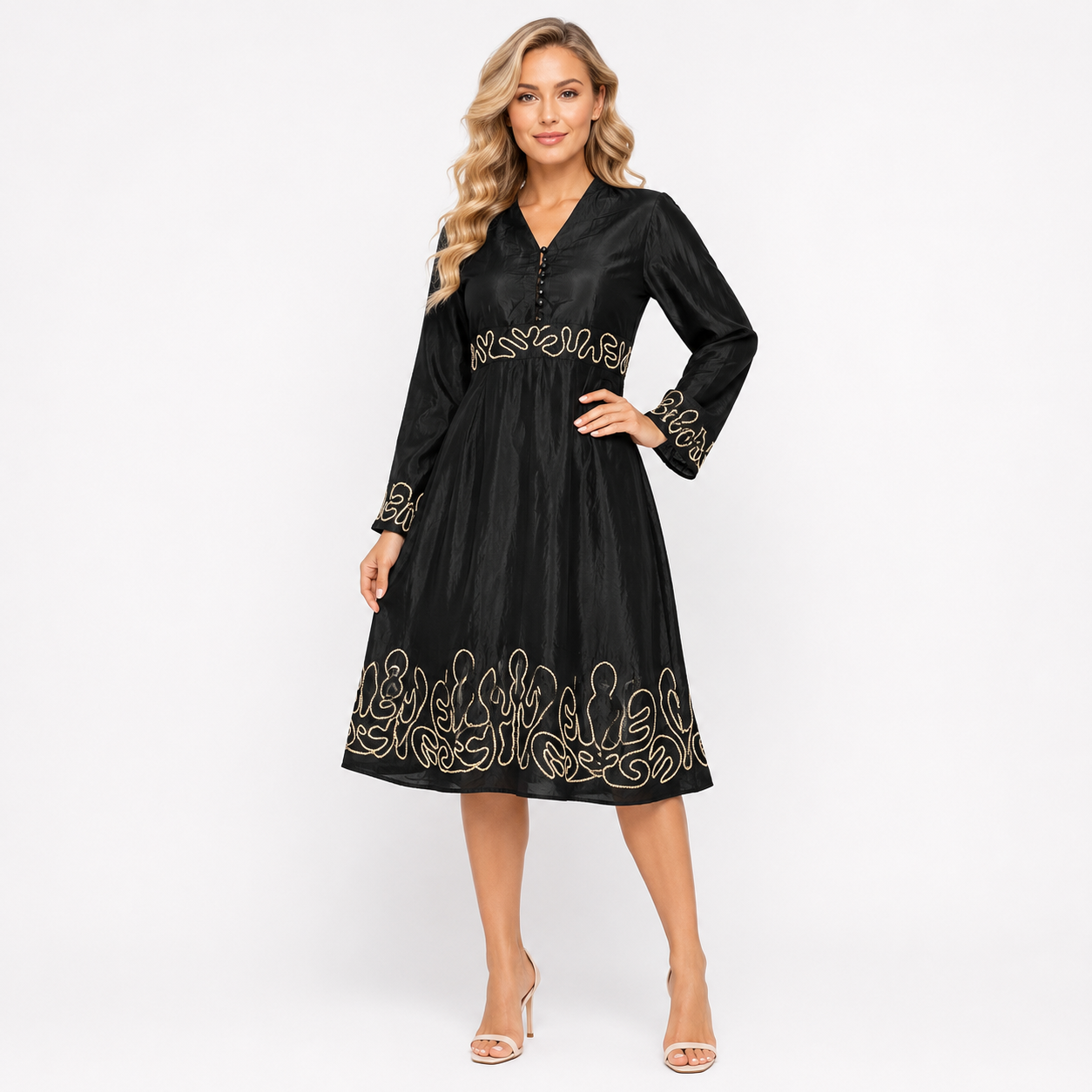 THREAD WORK DRESS