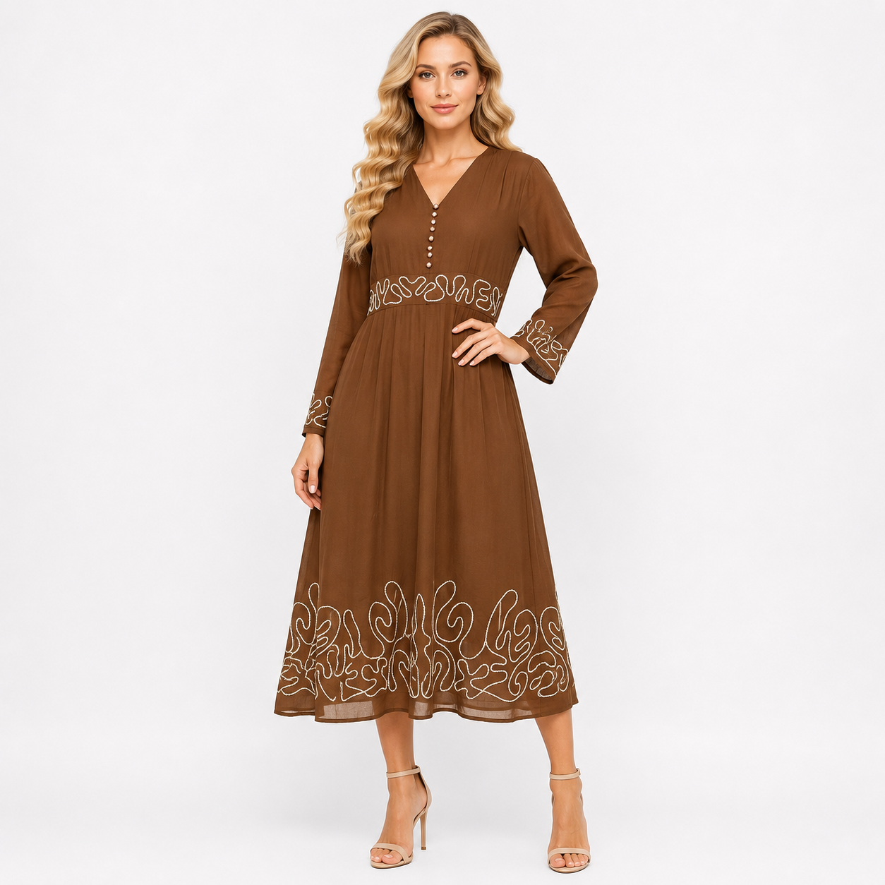 THREAD WORK DRESS