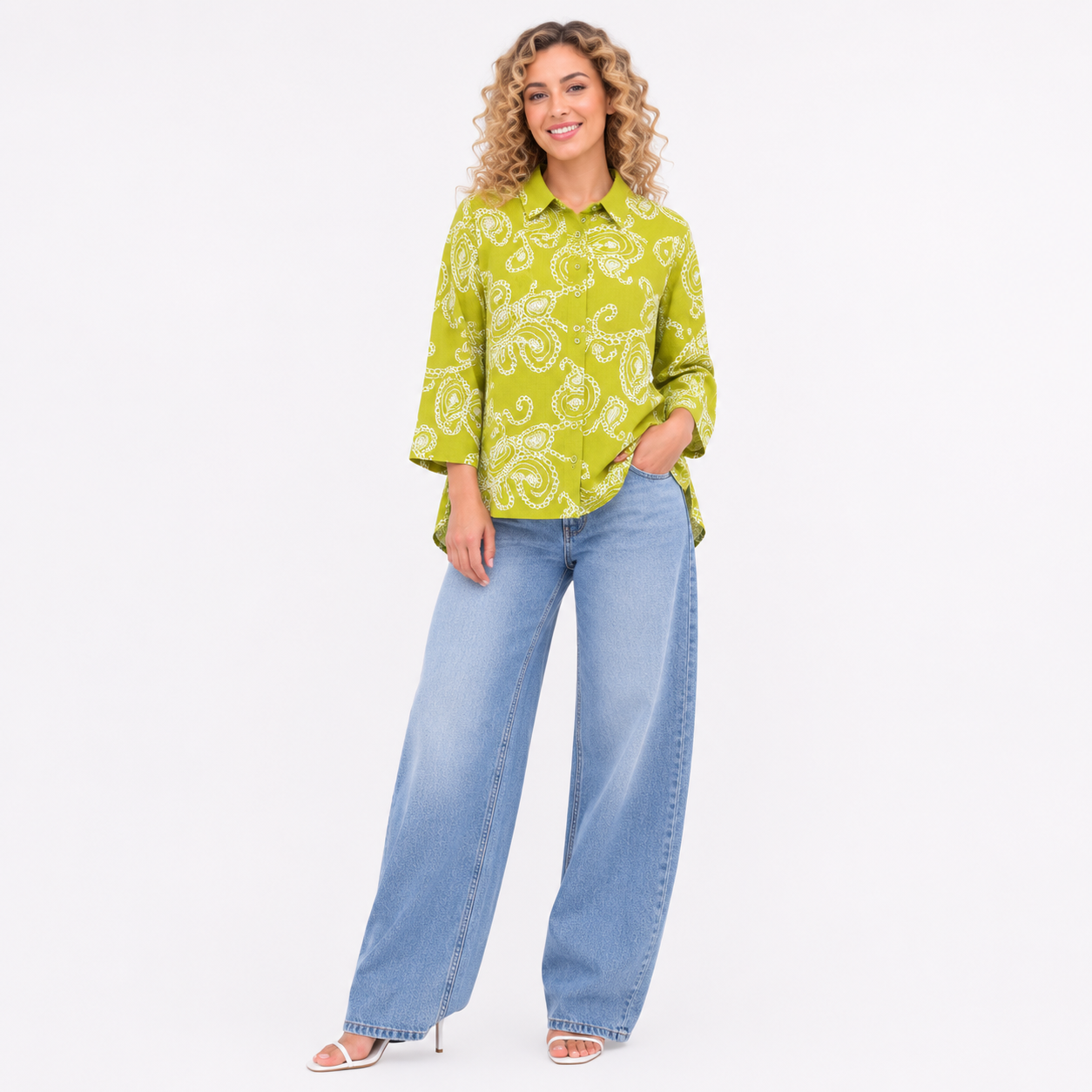 AMBIYA THREAD WORK TOP