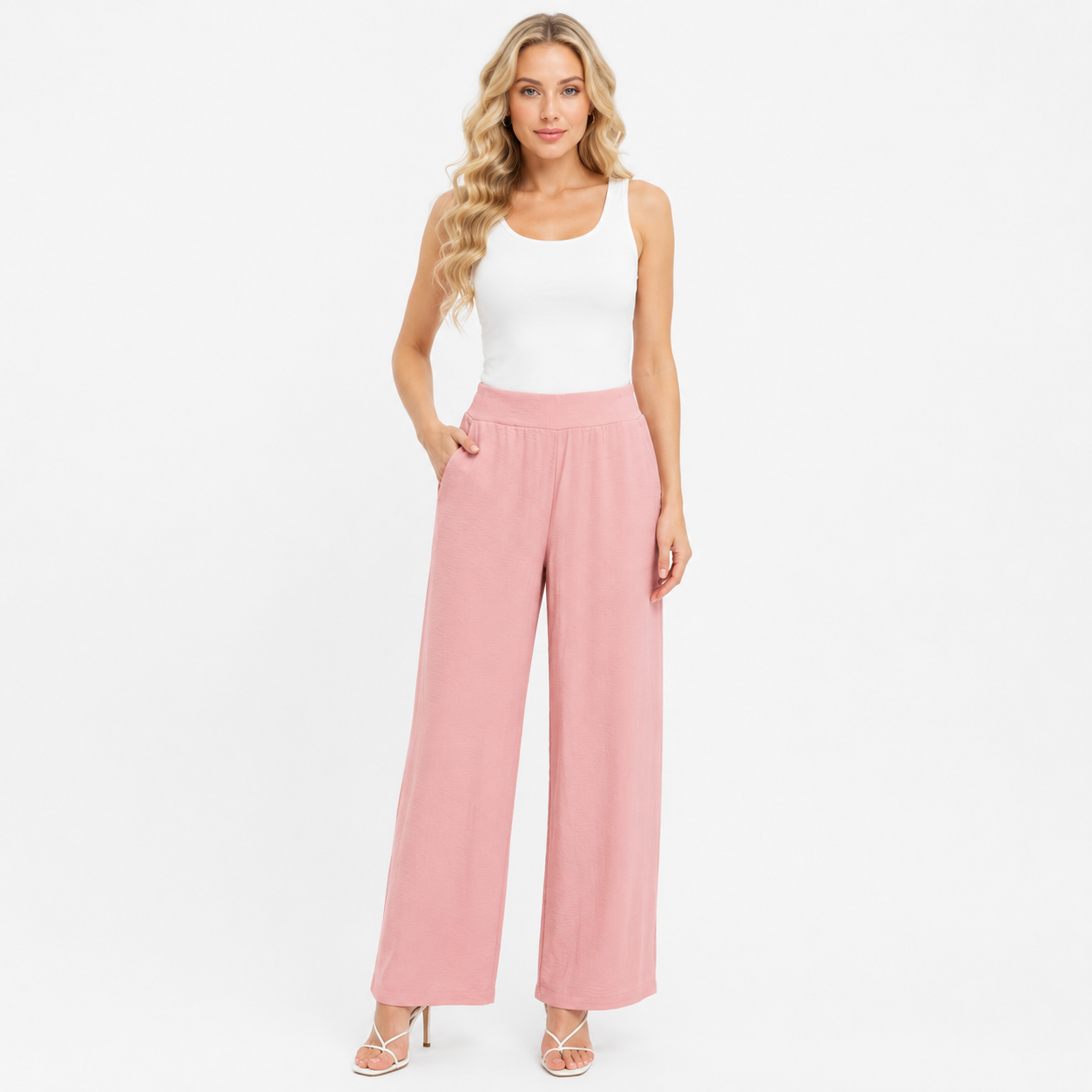 Wide-Leg Palazzo Pants