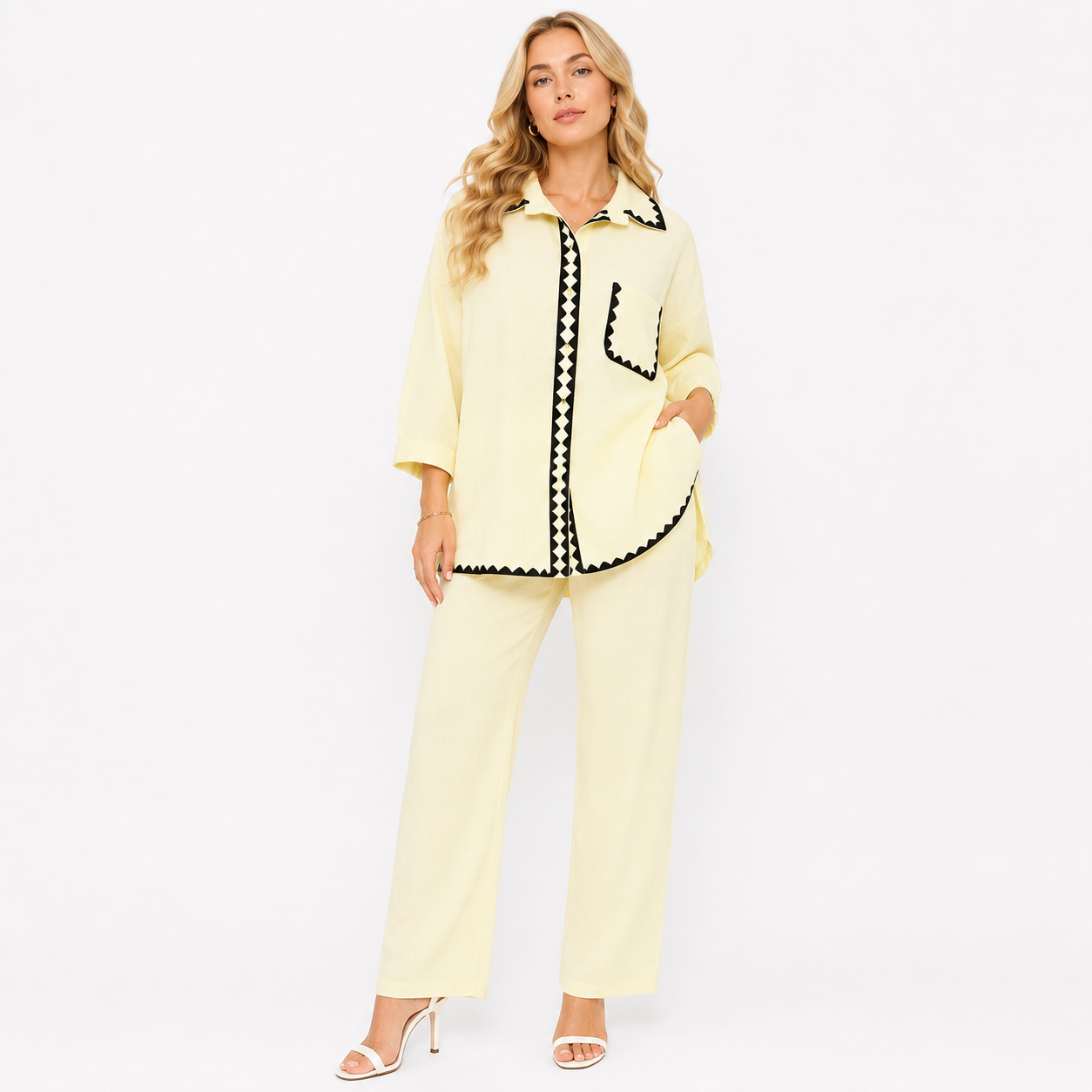 Premium Korean BSY Crepe cord set