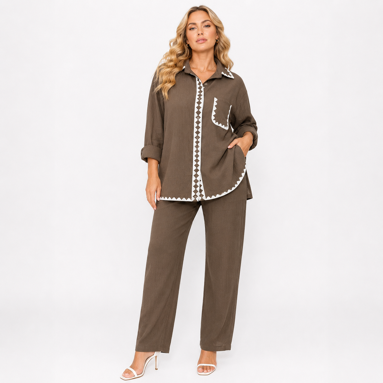 Premium Korean BSY Crepe cord set