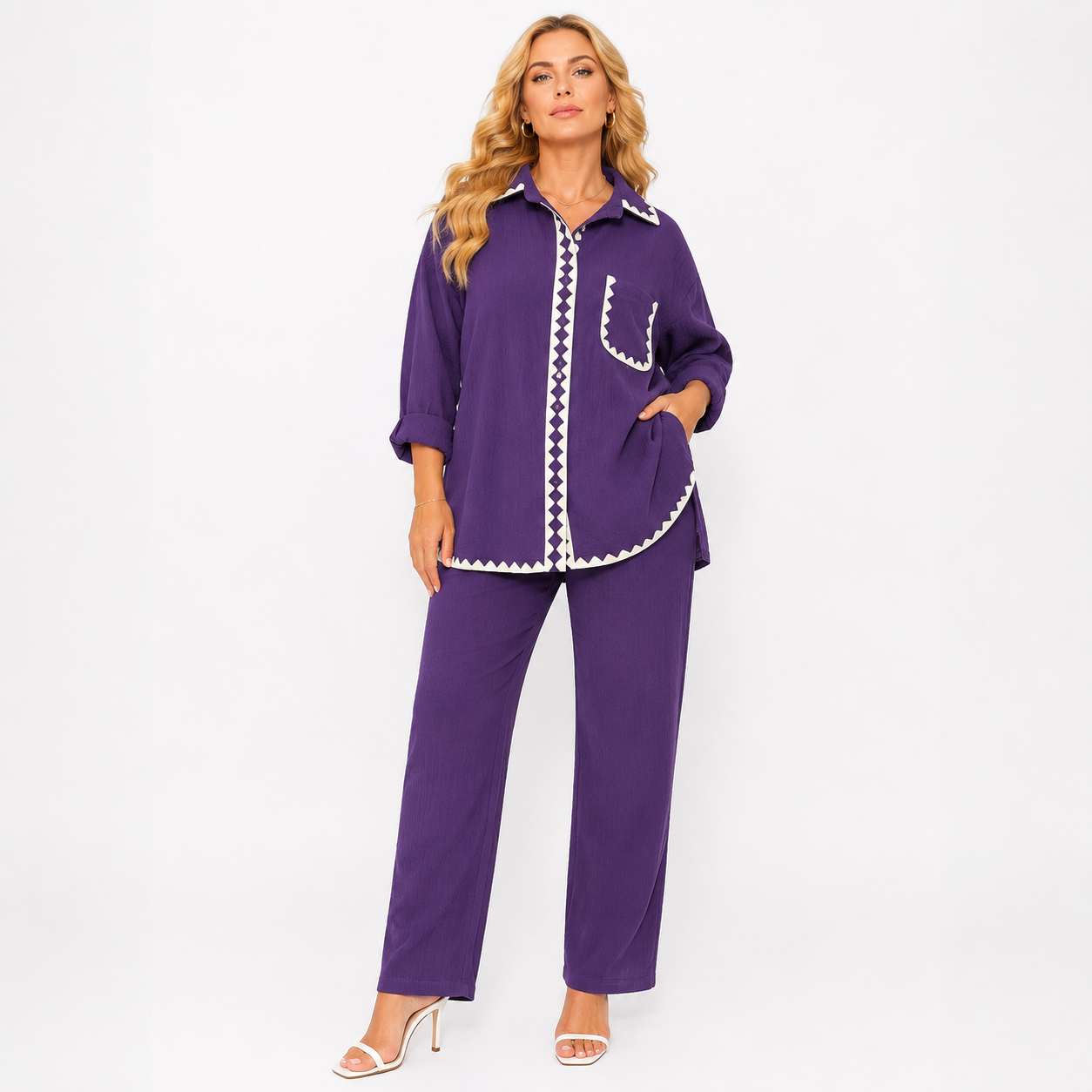 Premium Korean BSY Crepe cord set
