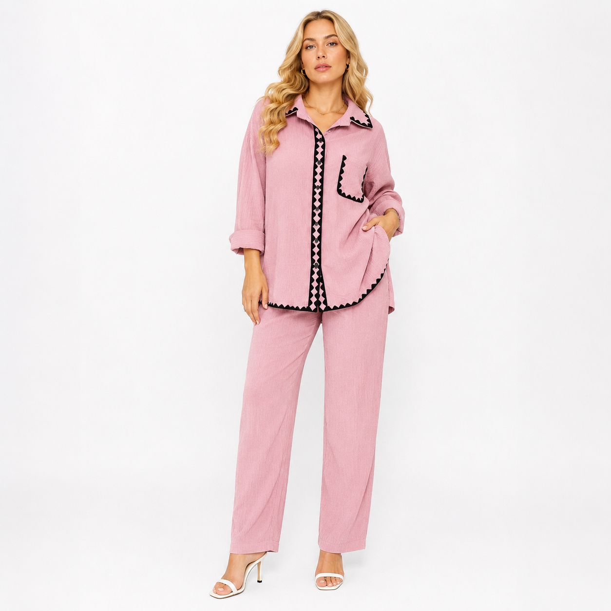 Premium Korean BSY Crepe cord set