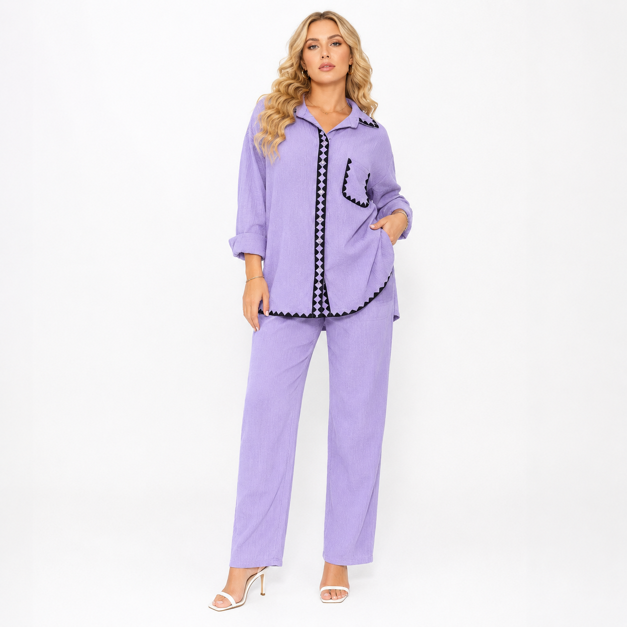 Premium Korean BSY Crepe cord set
