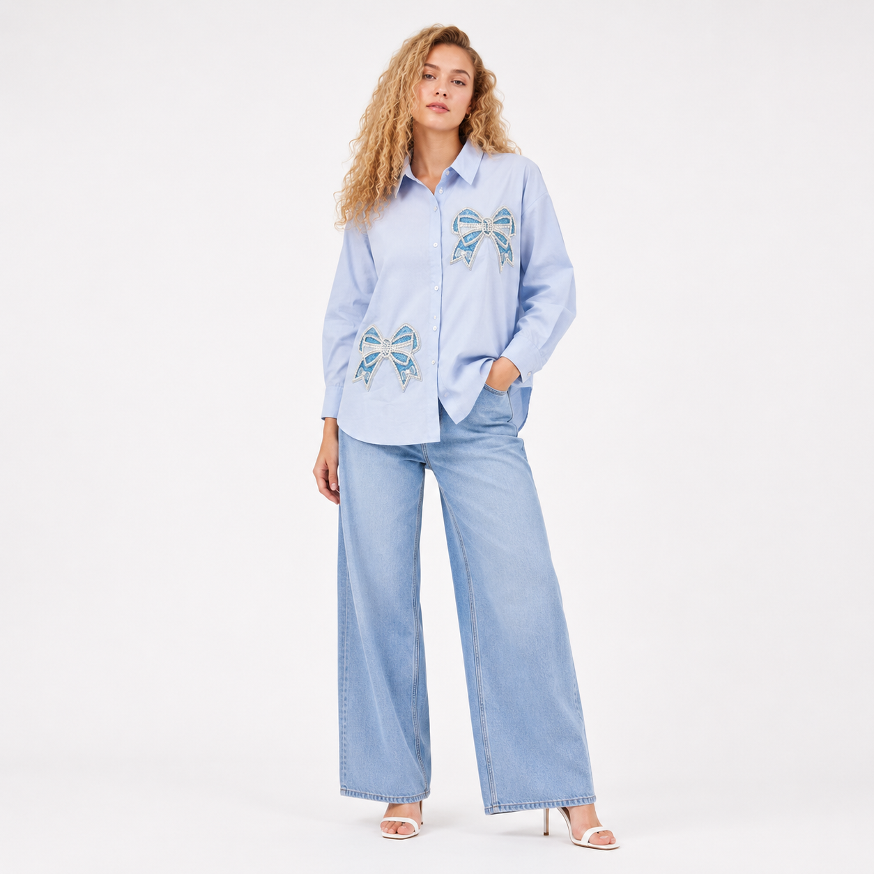 Casual Shirt BOW STYLE TOP