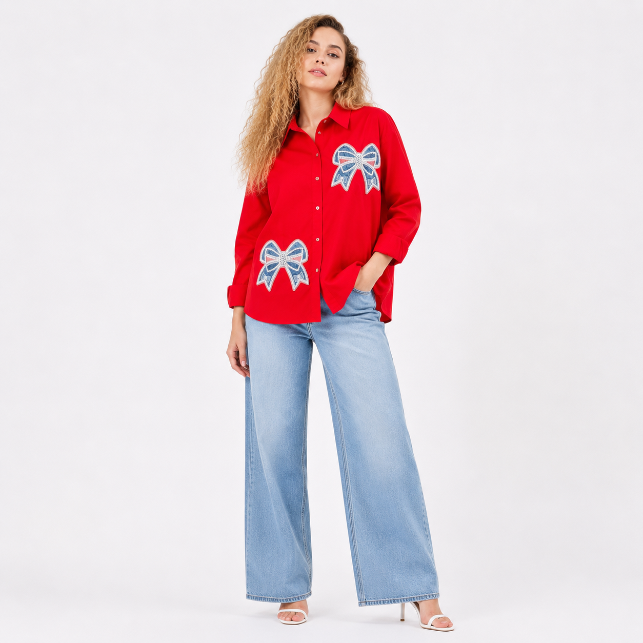Casual Shirt BOW STYLE TOP