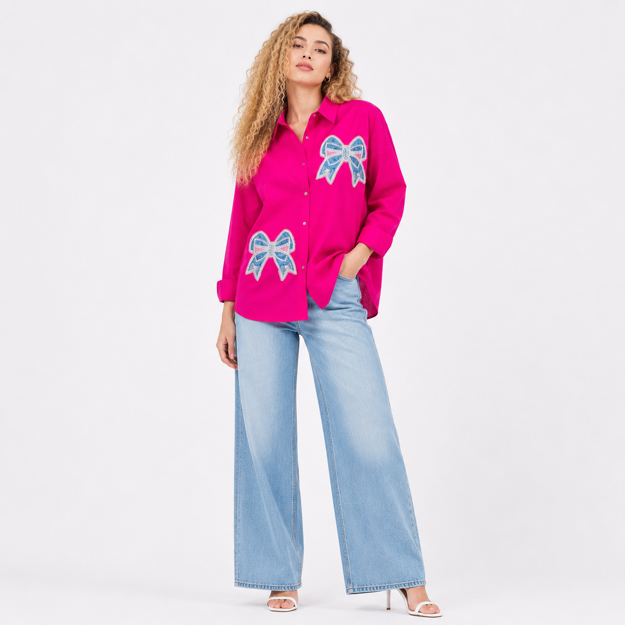 Casual Shirt BOW STYLE TOP