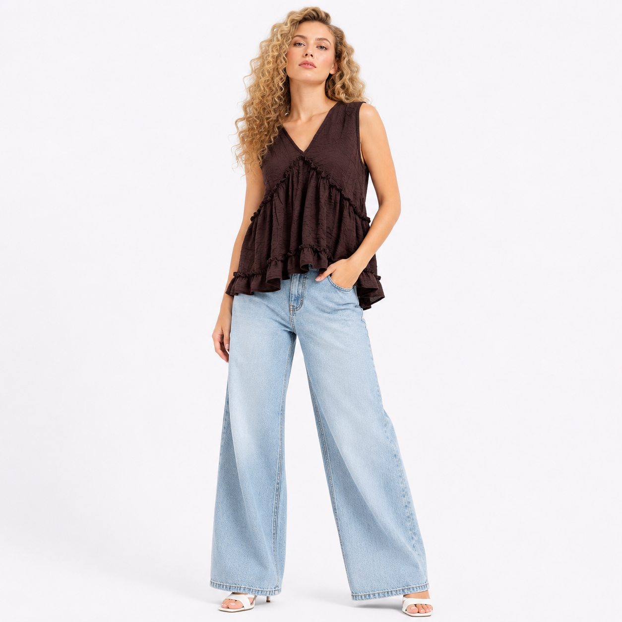 SMALL SIZE CUT SLEEVE TOP