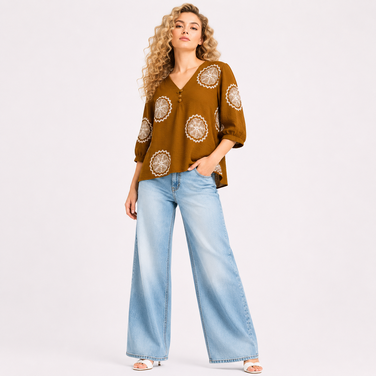 CIRCLE THREAD WORK TOP