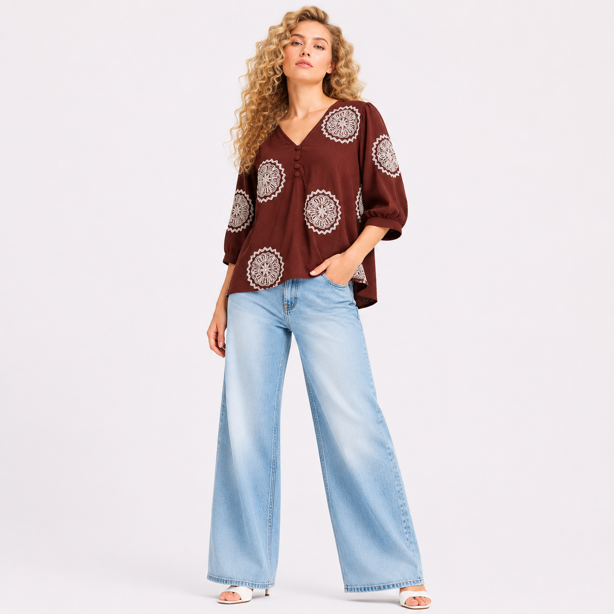 CIRCLE THREAD WORK TOP
