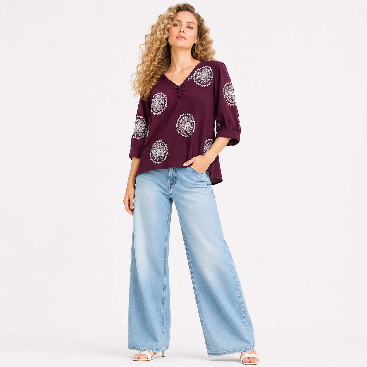 CIRCLE THREAD WORK TOP