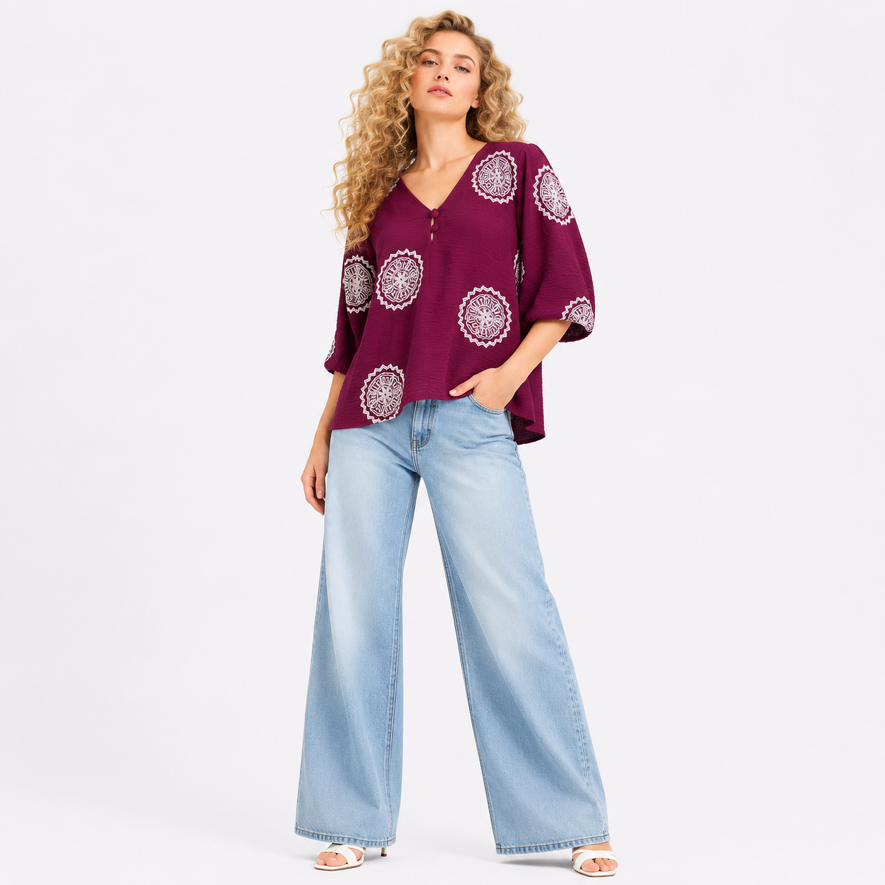 CIRCLE THREAD WORK TOP