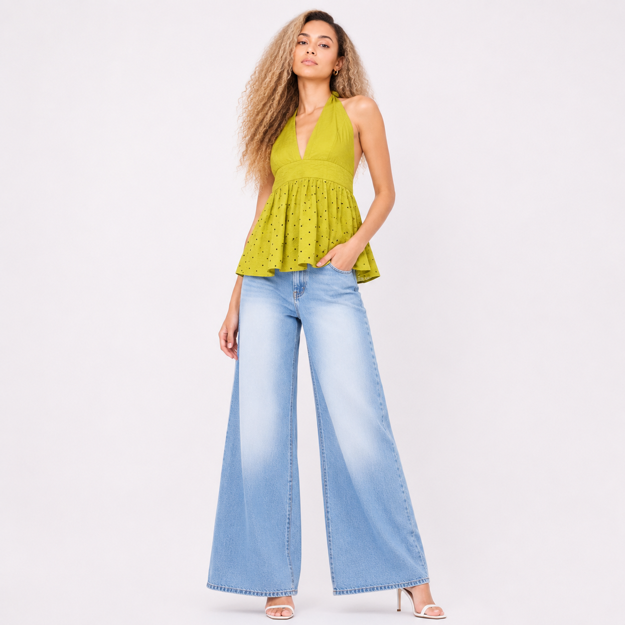 small size halter neck top
