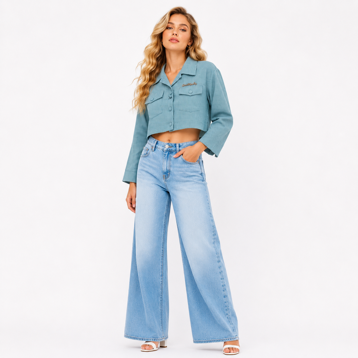 CROP SHIRT TOP