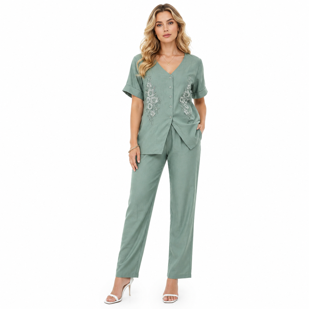 2 patch cut dana same color cord set