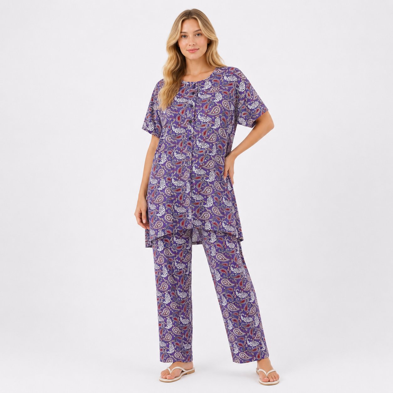 4XL PURPLE PRINTED CORD SET