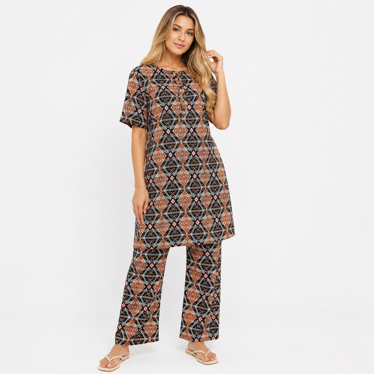 2XL PRINTED NIGTH SUITS