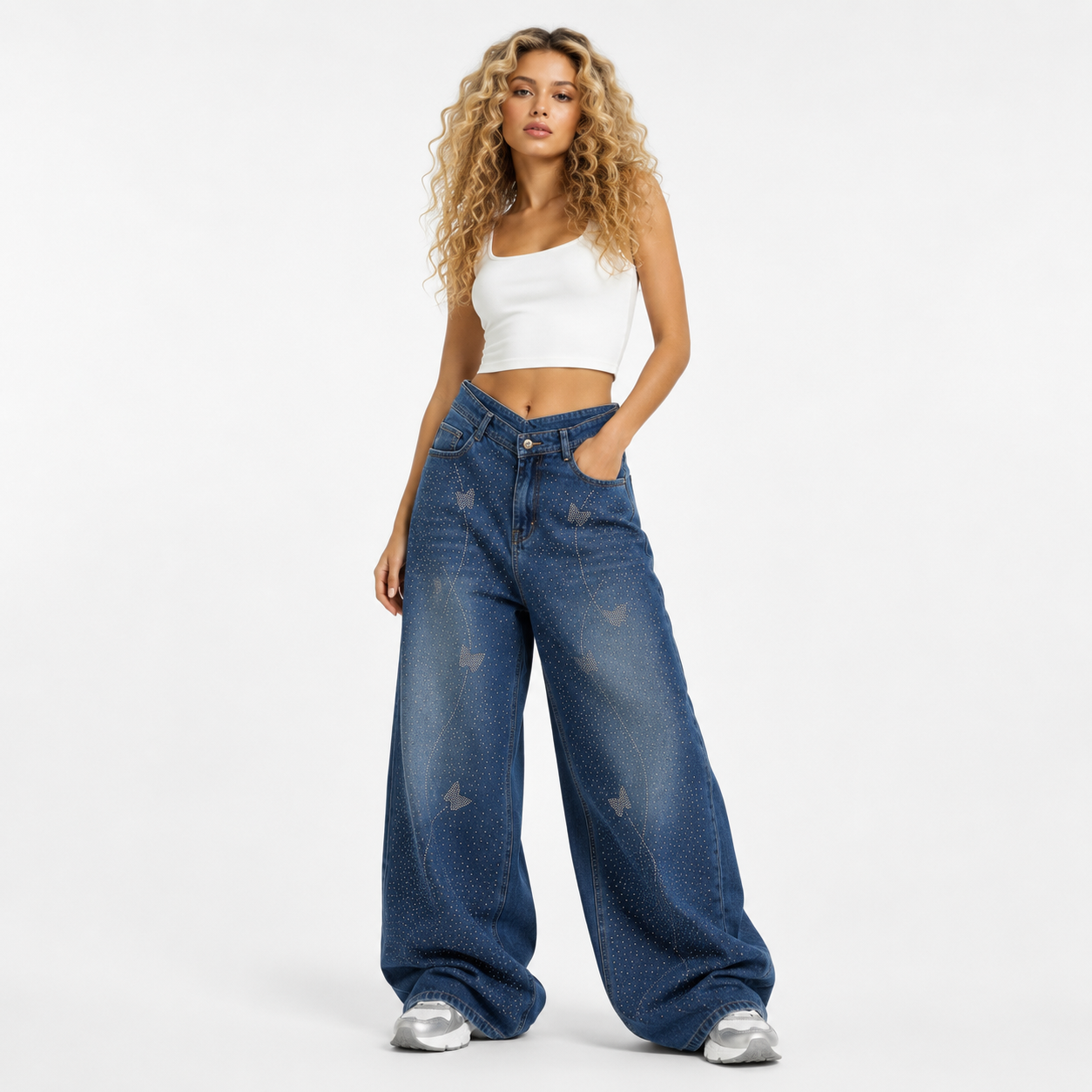 RHINSTONE JEANS