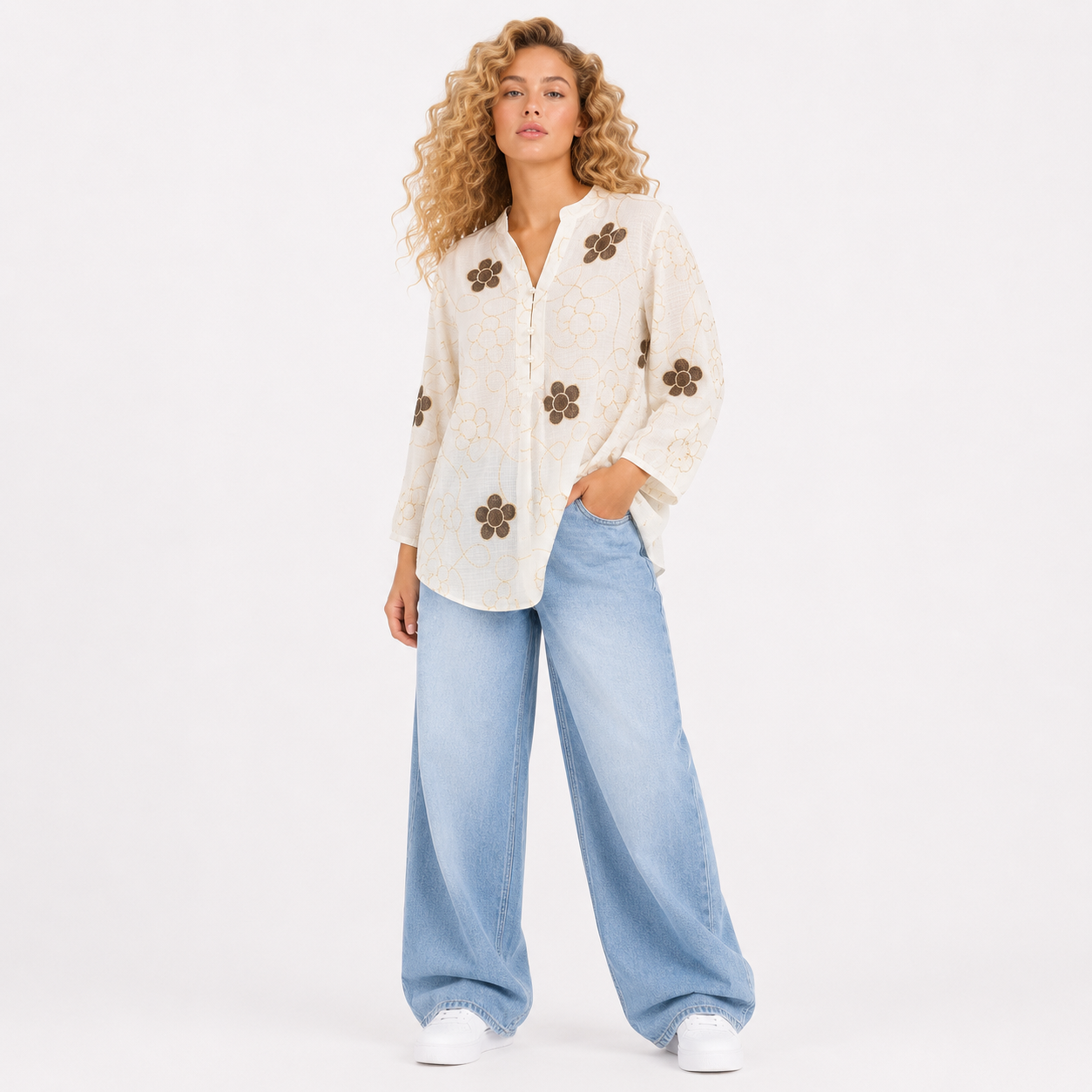 Floral Embroidery TOP