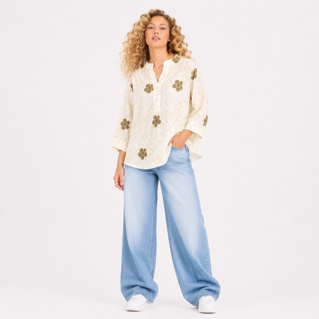 Floral Embroidery TOP
