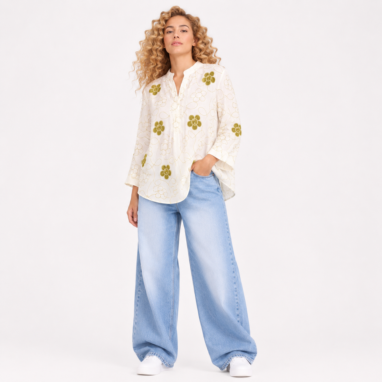 Floral Embroidery TOP
