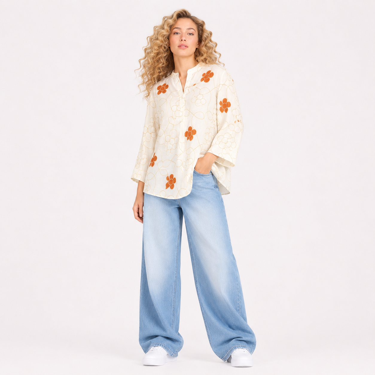 Floral Embroidery TOP