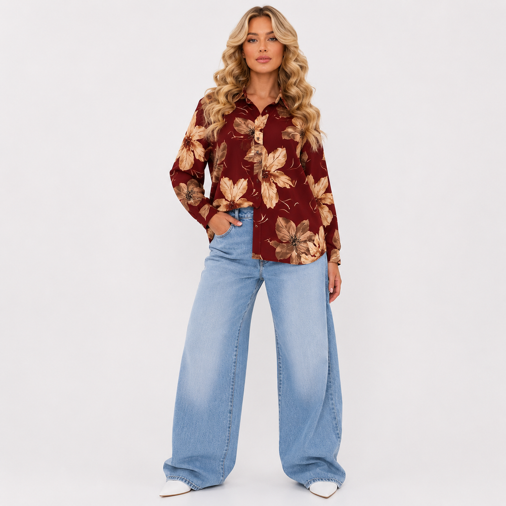 flower printed top