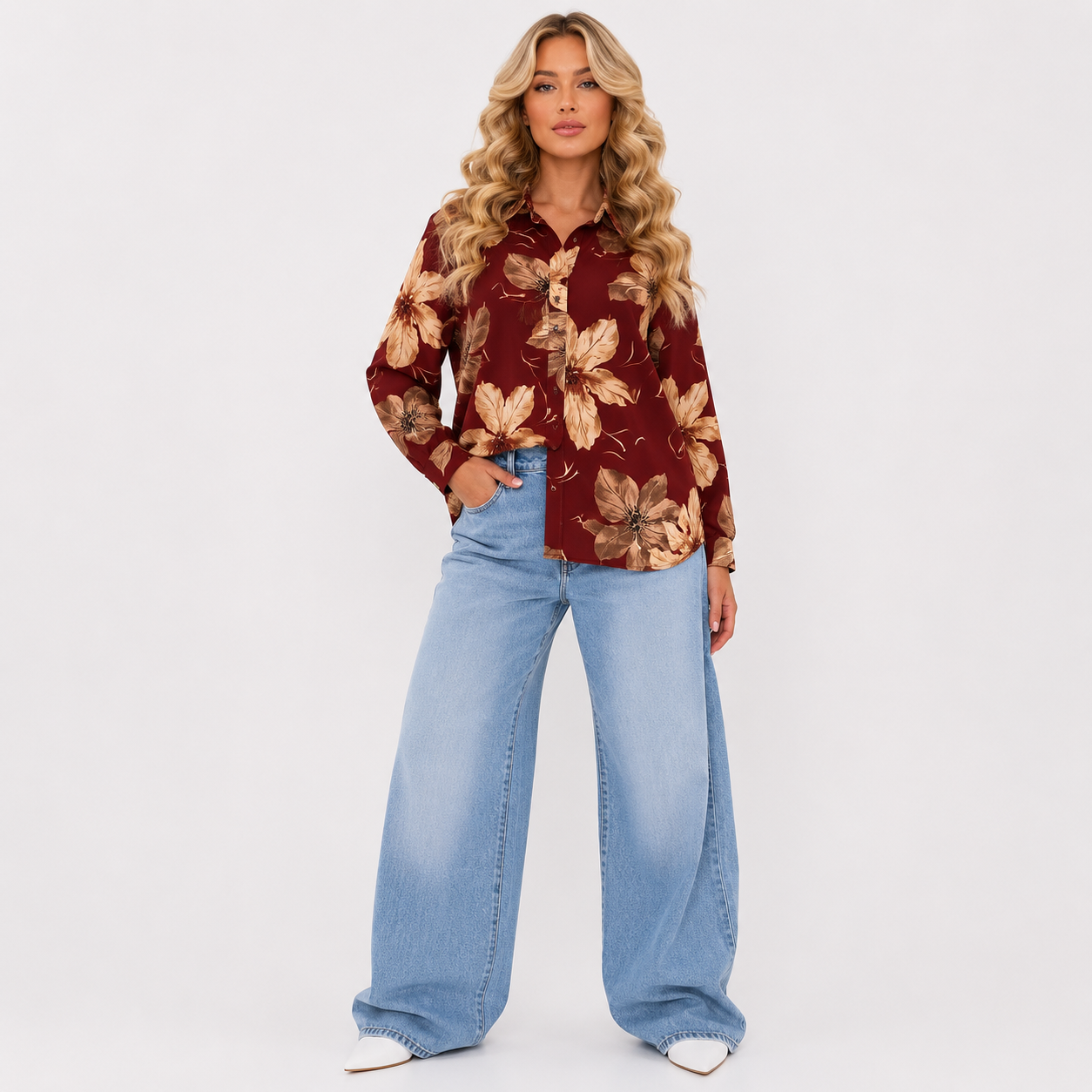 flower printed top