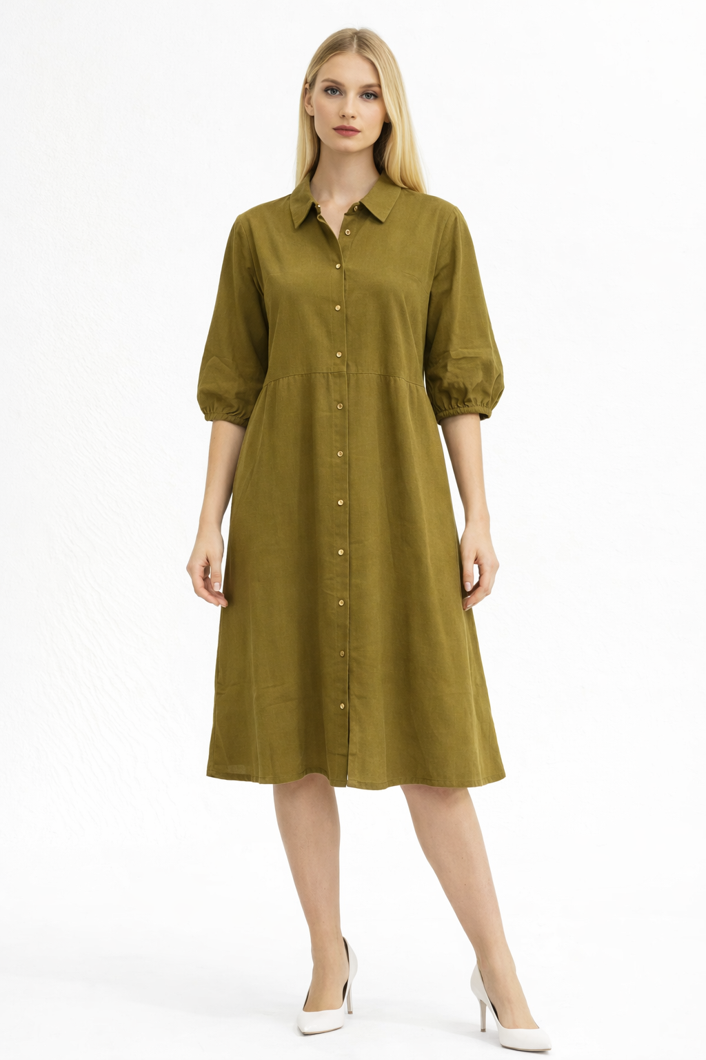 knee- length dress