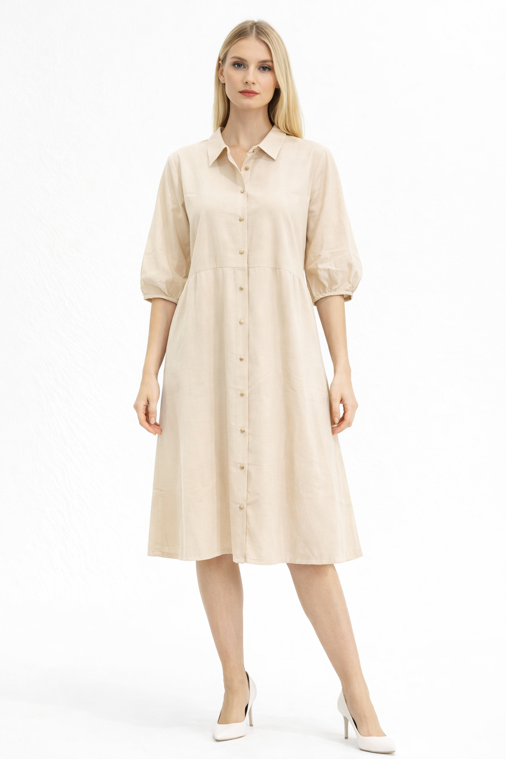 knee- length dress
