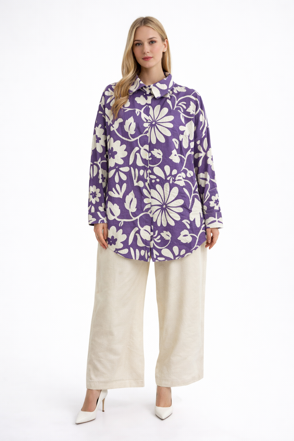 FLOWER PRINTED cord set