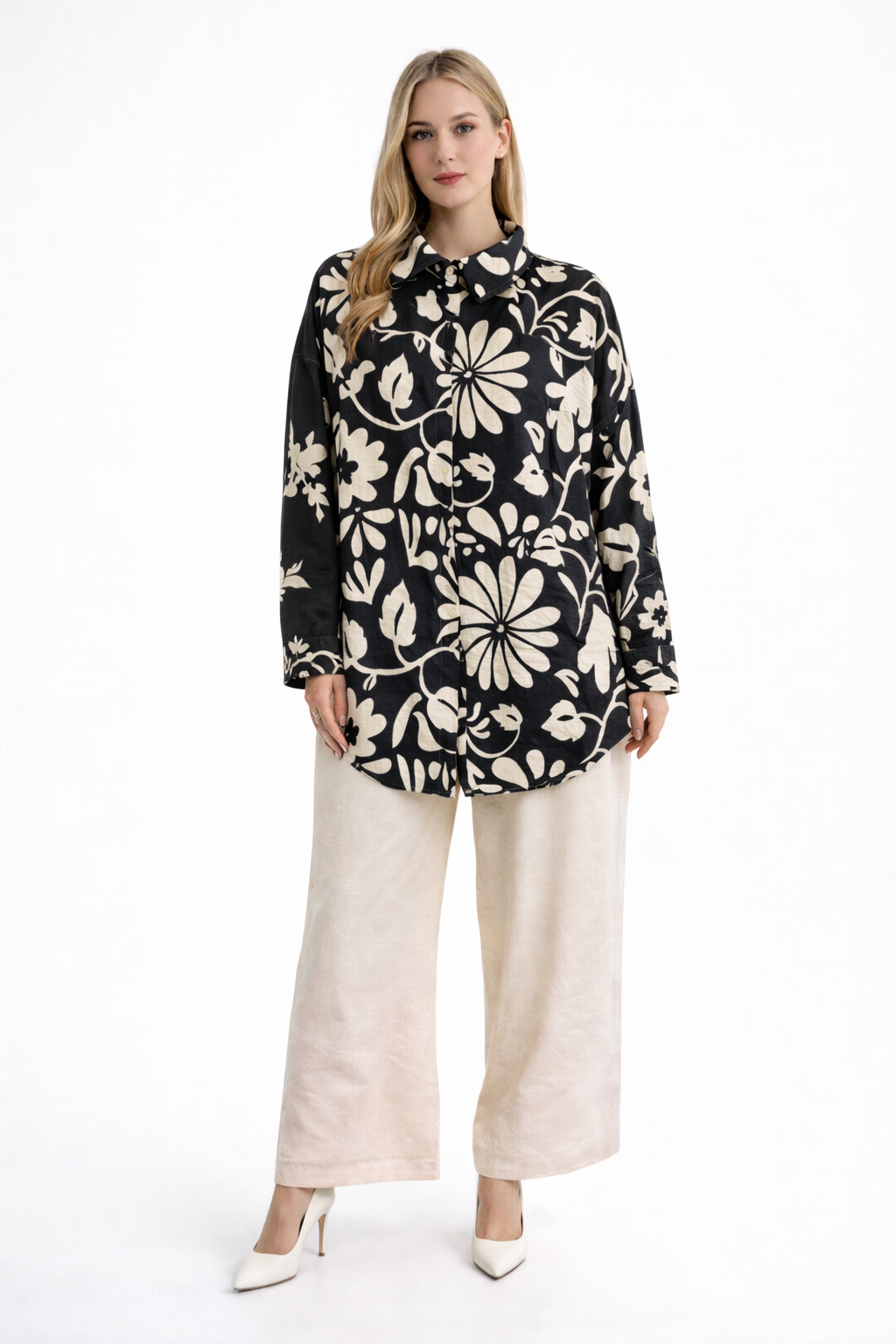 FLOWER PRINTED cord set