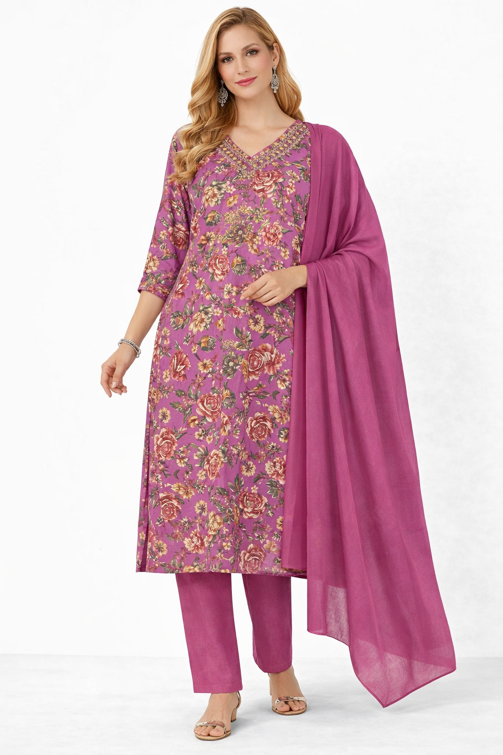 full printe summer suit