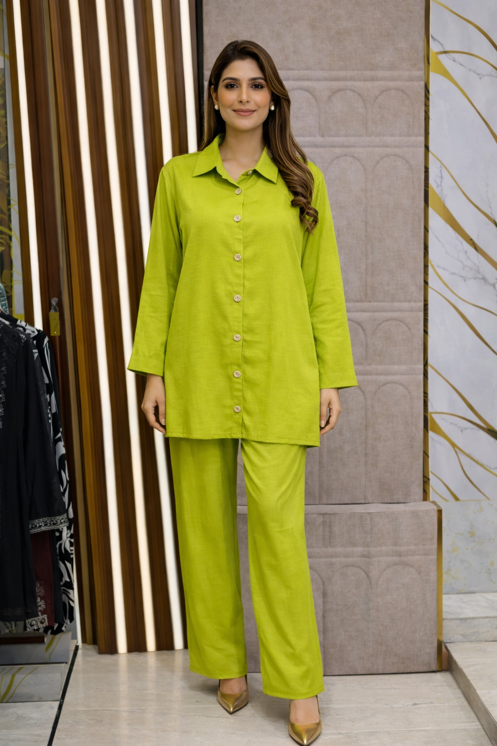 BUTTON DETAILING CORDSET