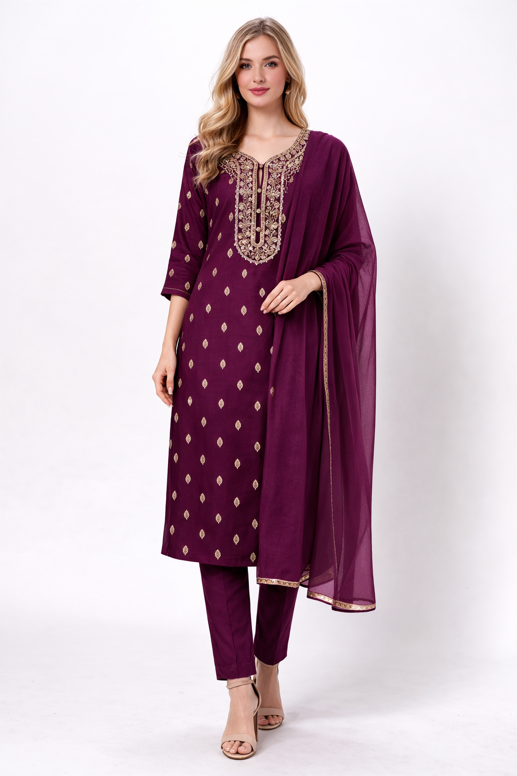 EMBROIDERY SUIT