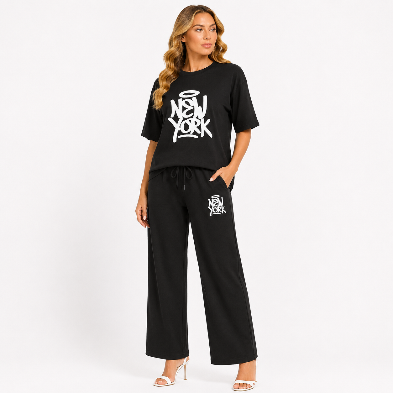 NEW YORK PRINTE SUMMER NIGTH SUITS