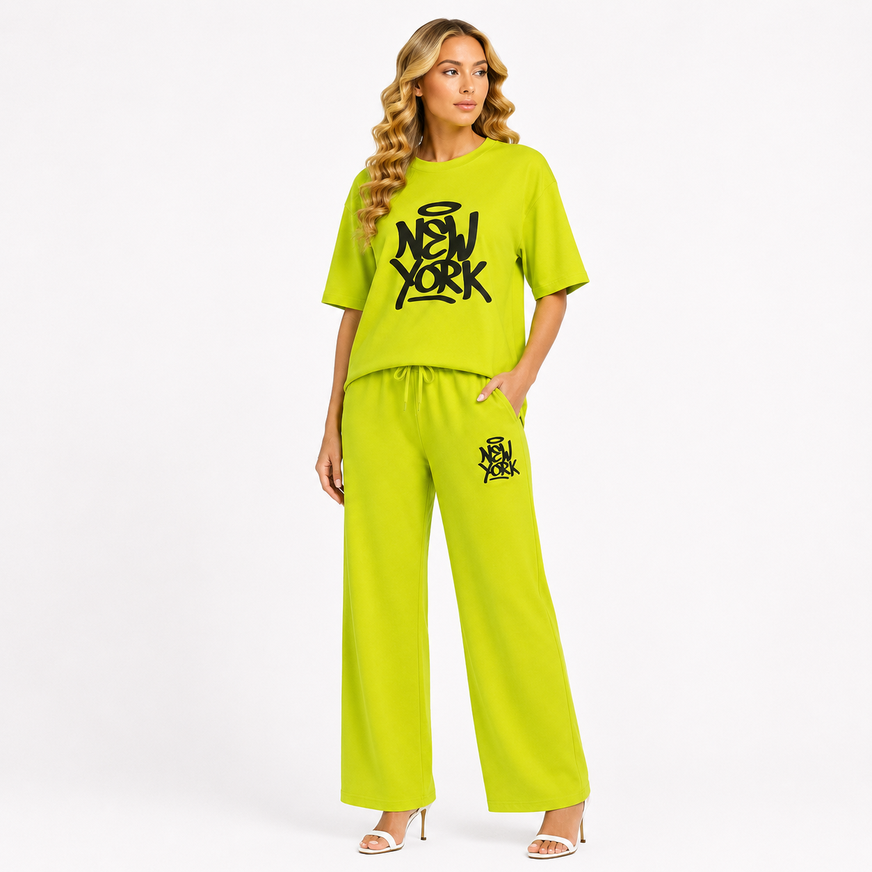 NEW YORK PRINTE SUMMER NIGTH SUITS