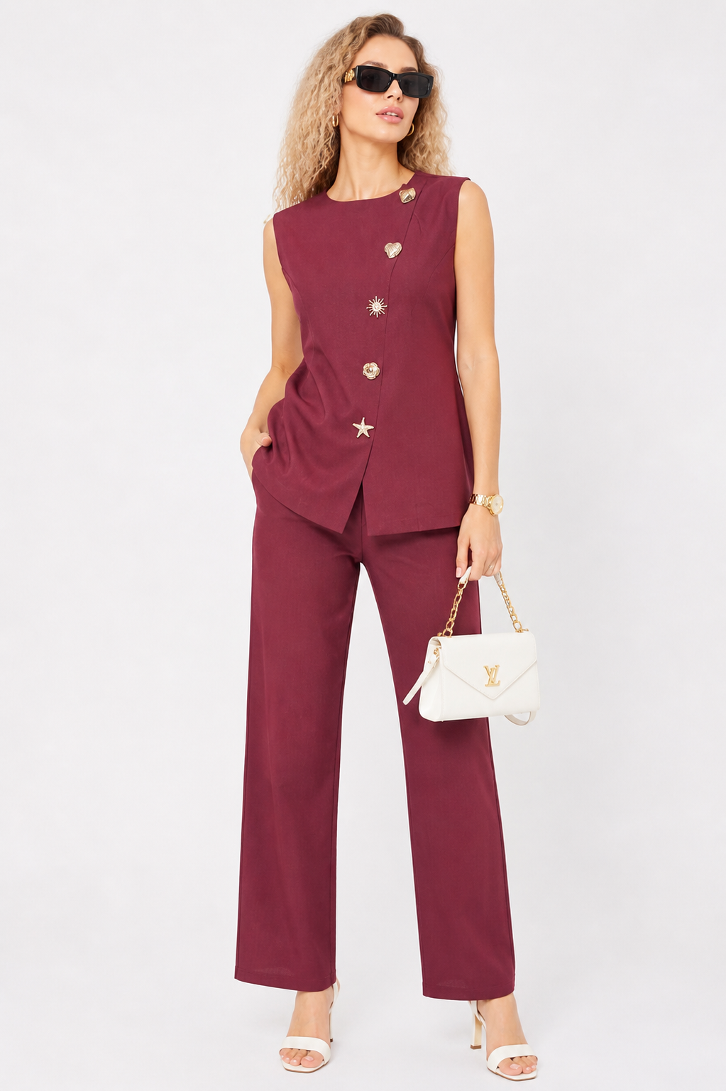 RUSTIC ELEGANCE VEST SET CORDSET