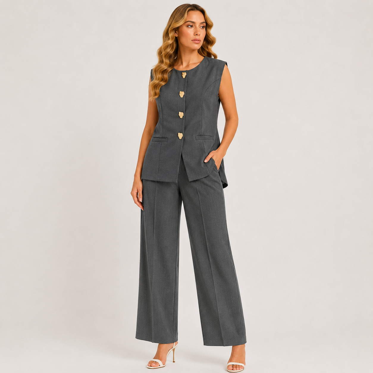 LEAVE BUTTON OFFICE WEAR