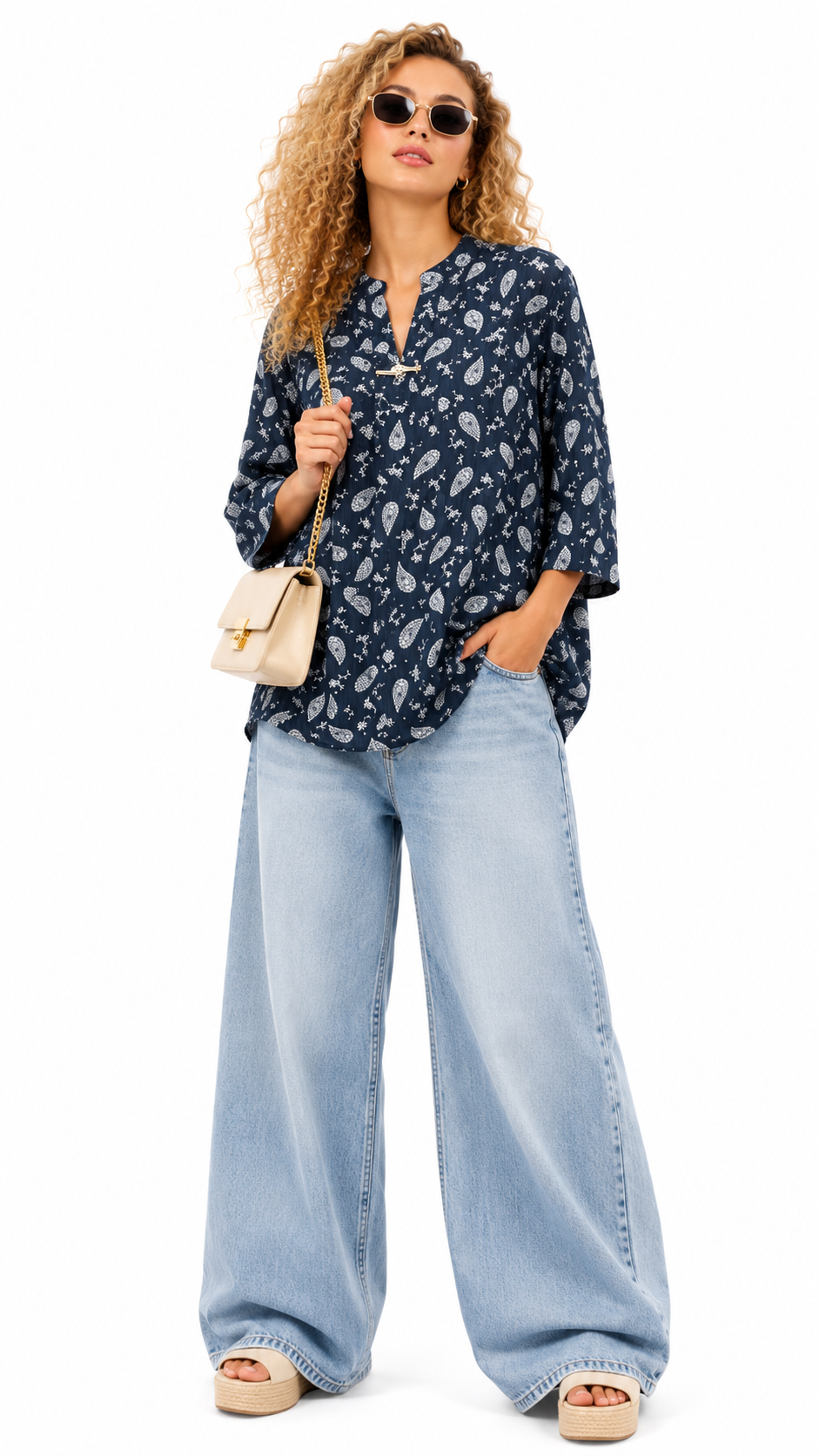 Floral Print 7xl summer tops