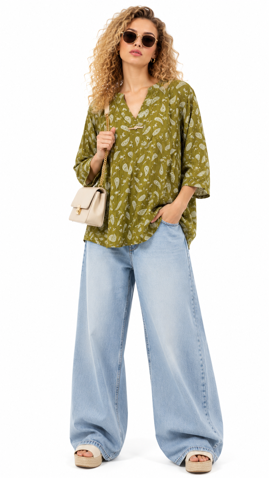 Floral Print 7xl summer tops