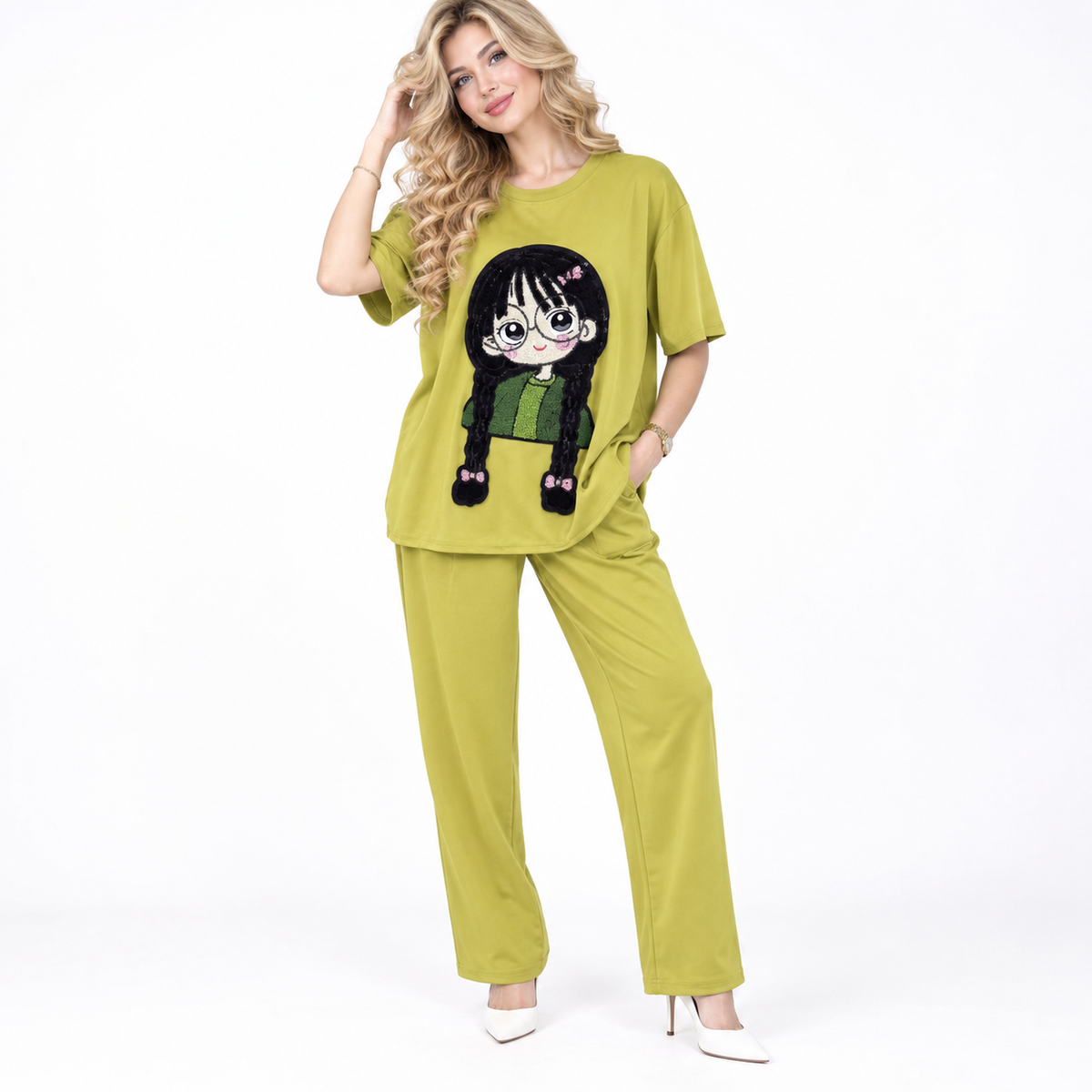 t- shirt style doll cord set