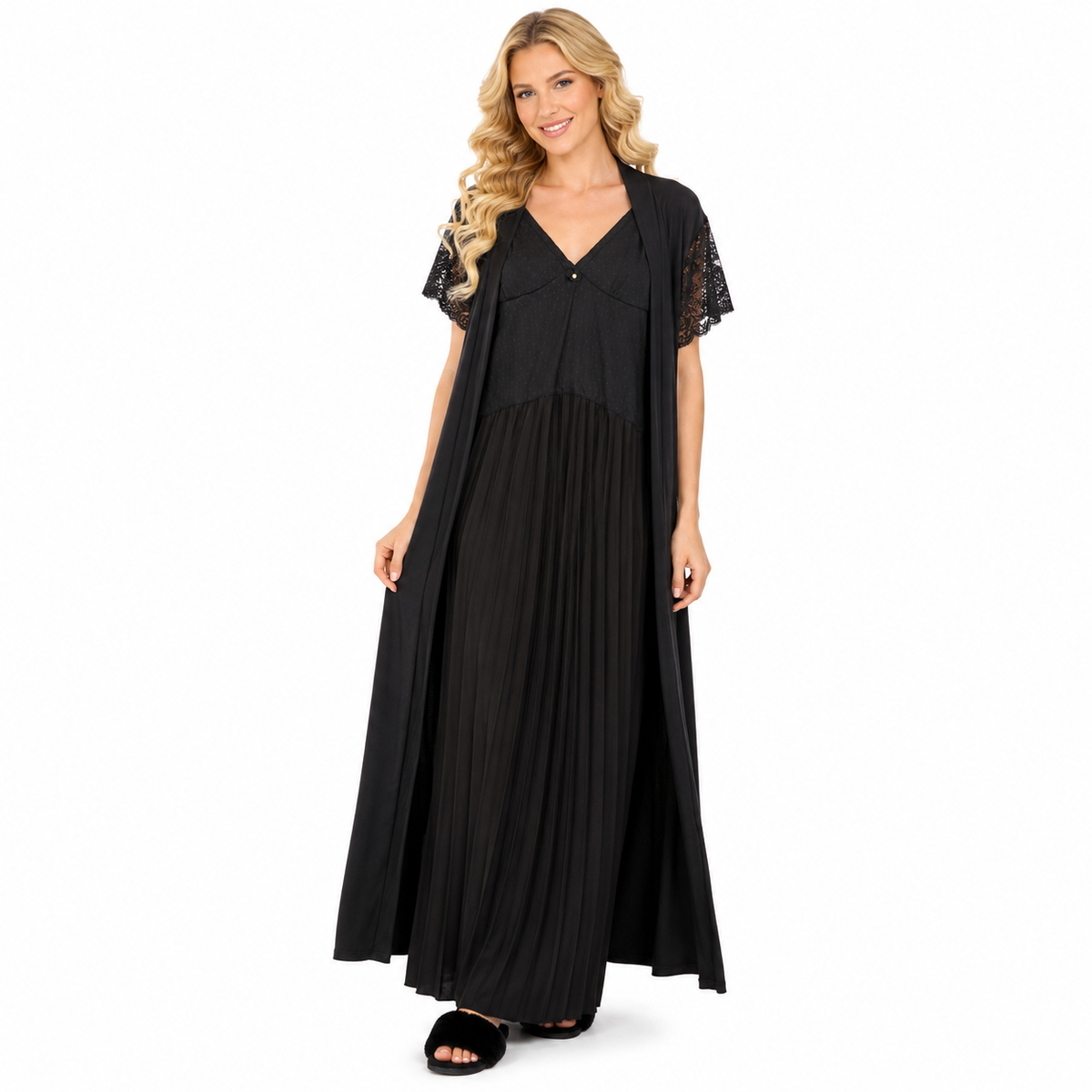 BLACK 2 PC NIGHT SUIT