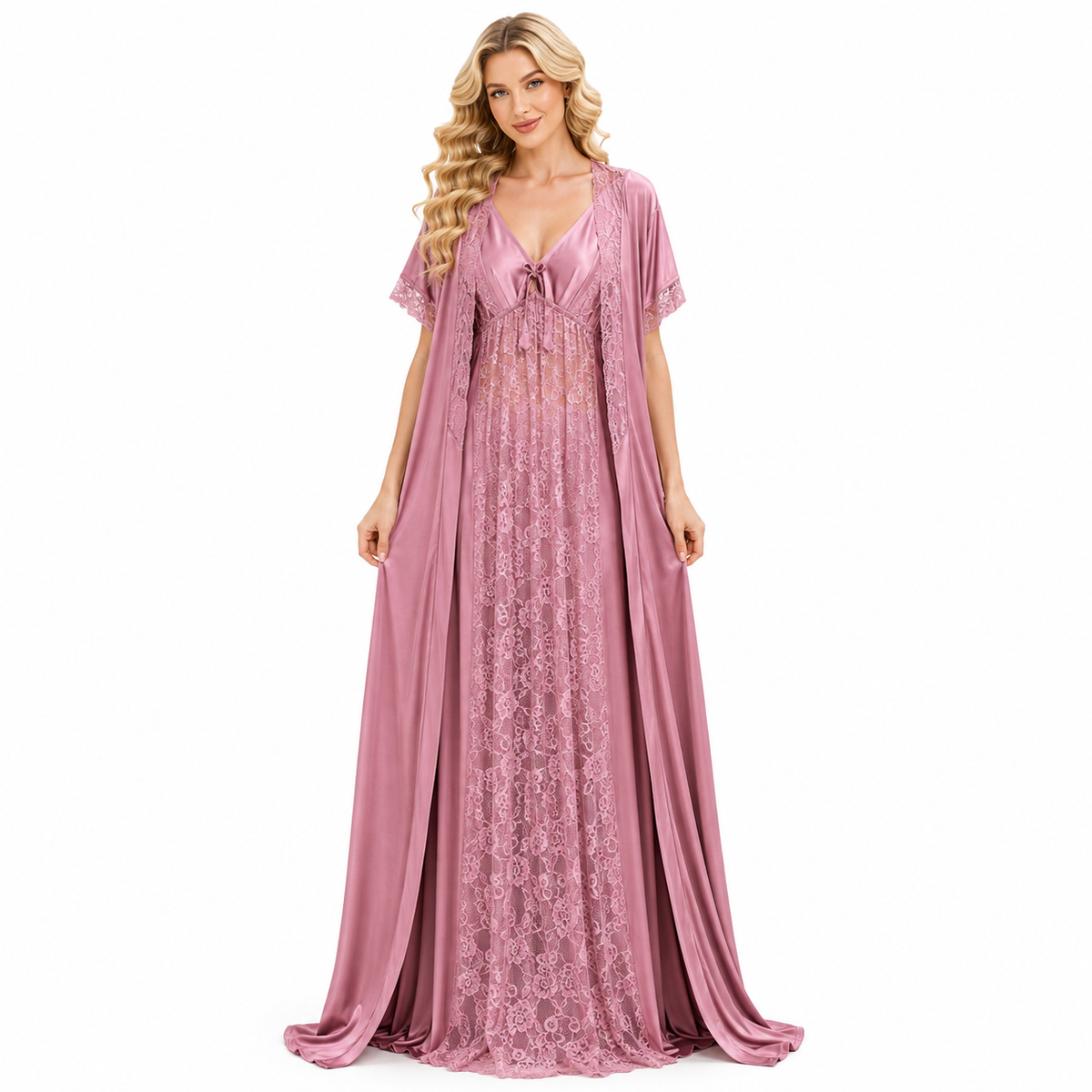 ROSE PINK 2 PC NIGHT SUIT