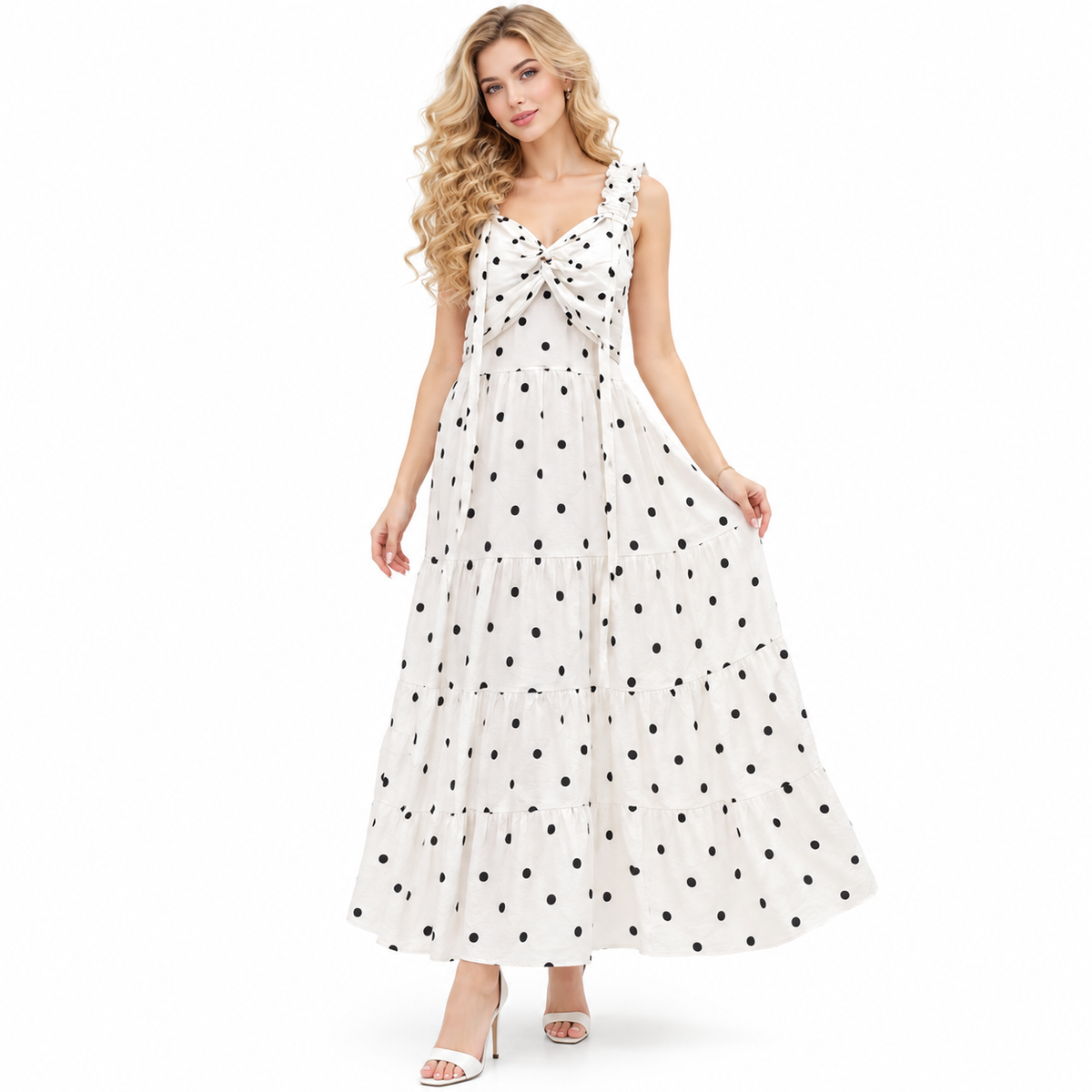 POLKA DOT DRESS FULL LENGTH