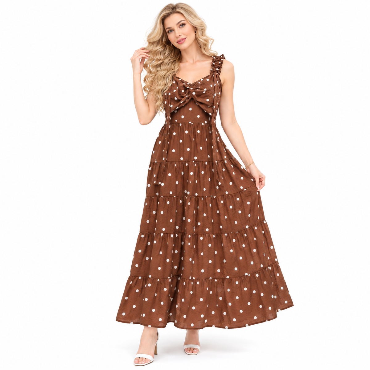 POLKA DOT DRESS FULL LENGTH