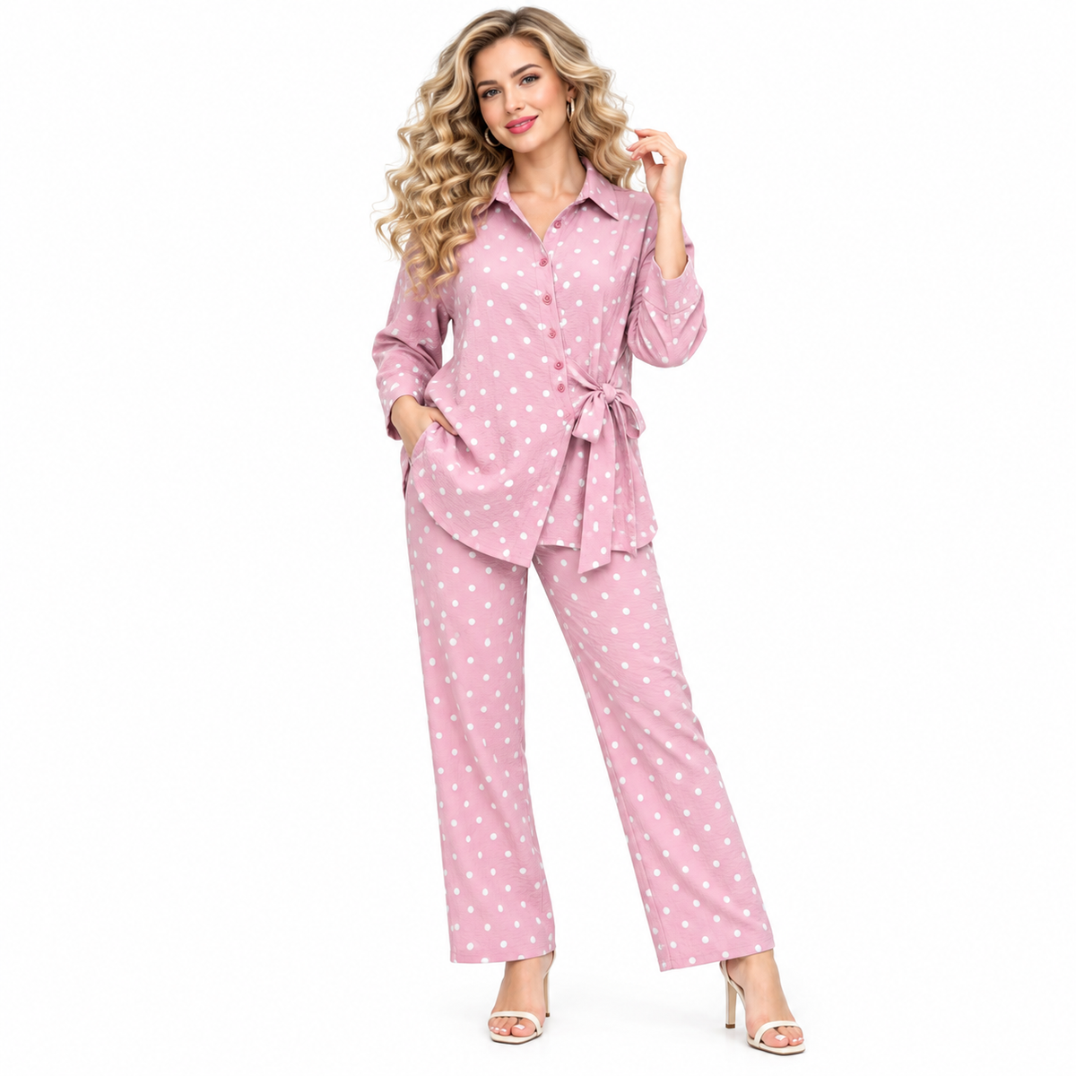 polka dot style cord set
